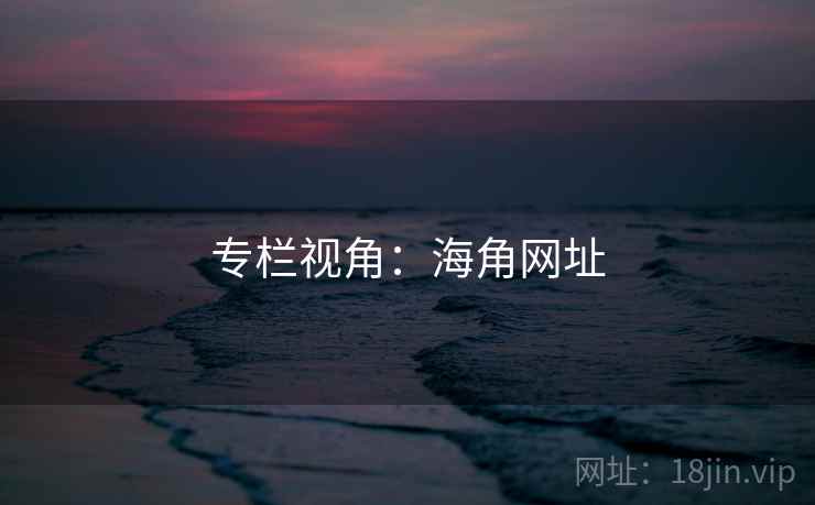 专栏视角：海角网址