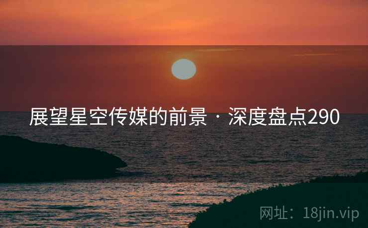 展望星空传媒的前景 · 深度盘点290
