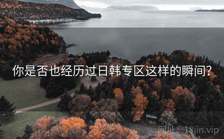 你是否也经历过日韩专区这样的瞬间？
