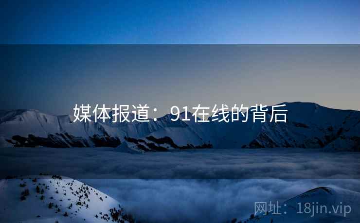 媒体报道：91在线的背后